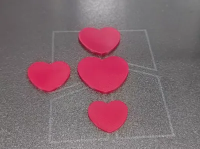 Standard Heart 2 Shape, Small Heart, Cute Red Heart, Heart Suit, Can be used for boolean difference, Standard Part