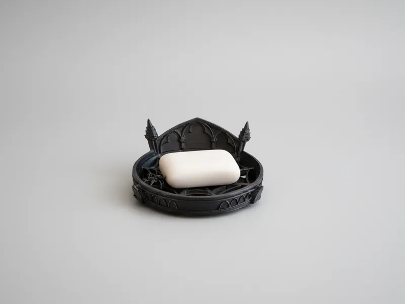 Spider Web Cathedral Style Soap Dish Gothic Home 