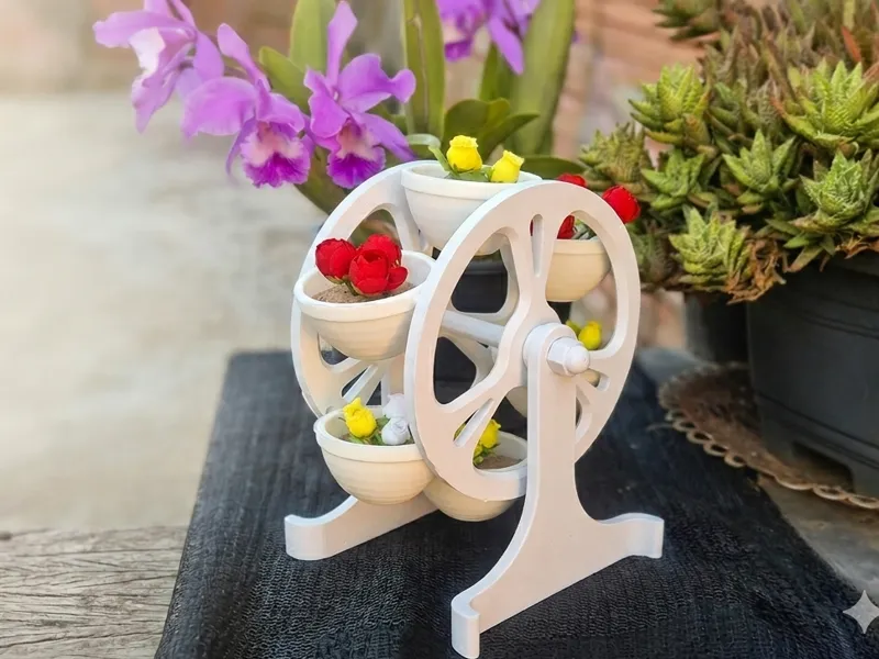 Articulated Ferris Wheel Mini Vases - Decorative