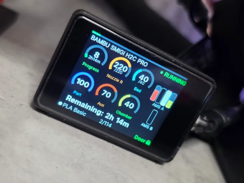 Waveshare esp32 S3 Touch 2" case for BambuHelper 