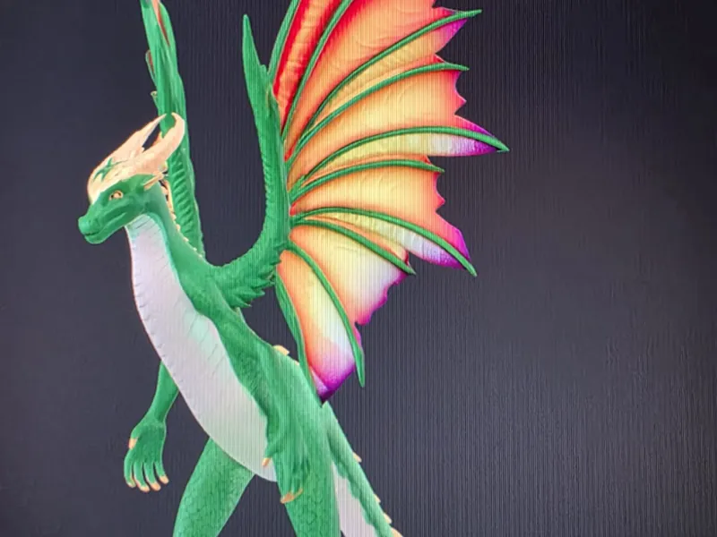 Farbenfroher Fantasy-Drache
