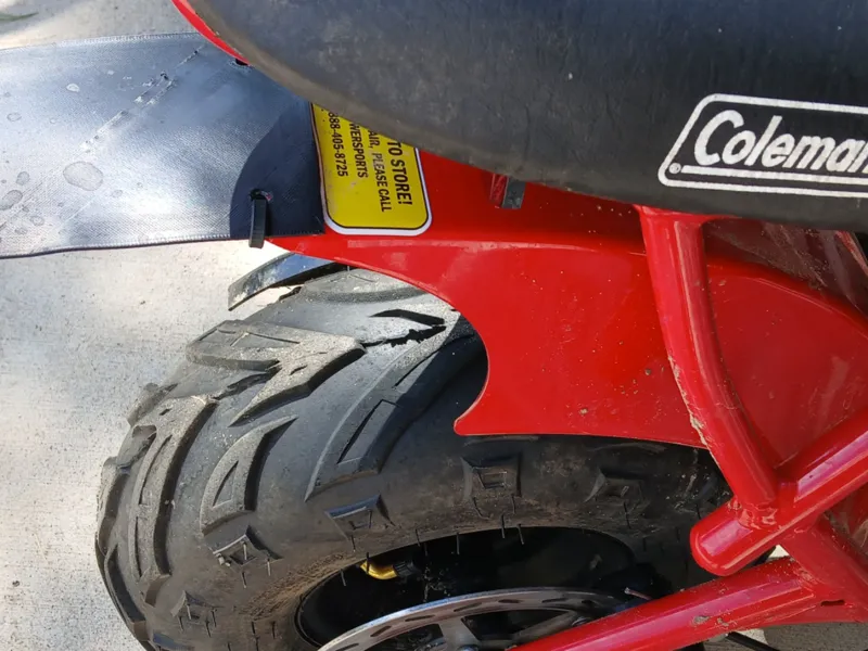 Coleman rear extended fender