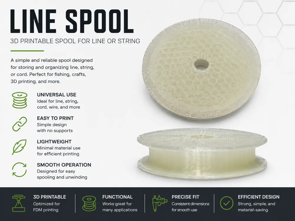 In Line Spool line spool - Free 3D Print Model - MakerWorld