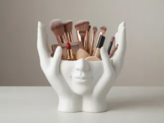 Organizador de Maquiagem e Pincéis – Minimalista 