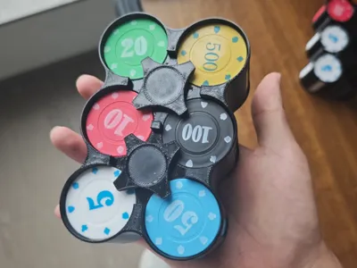 Chips (Round Objects) Organizer (Customizable)