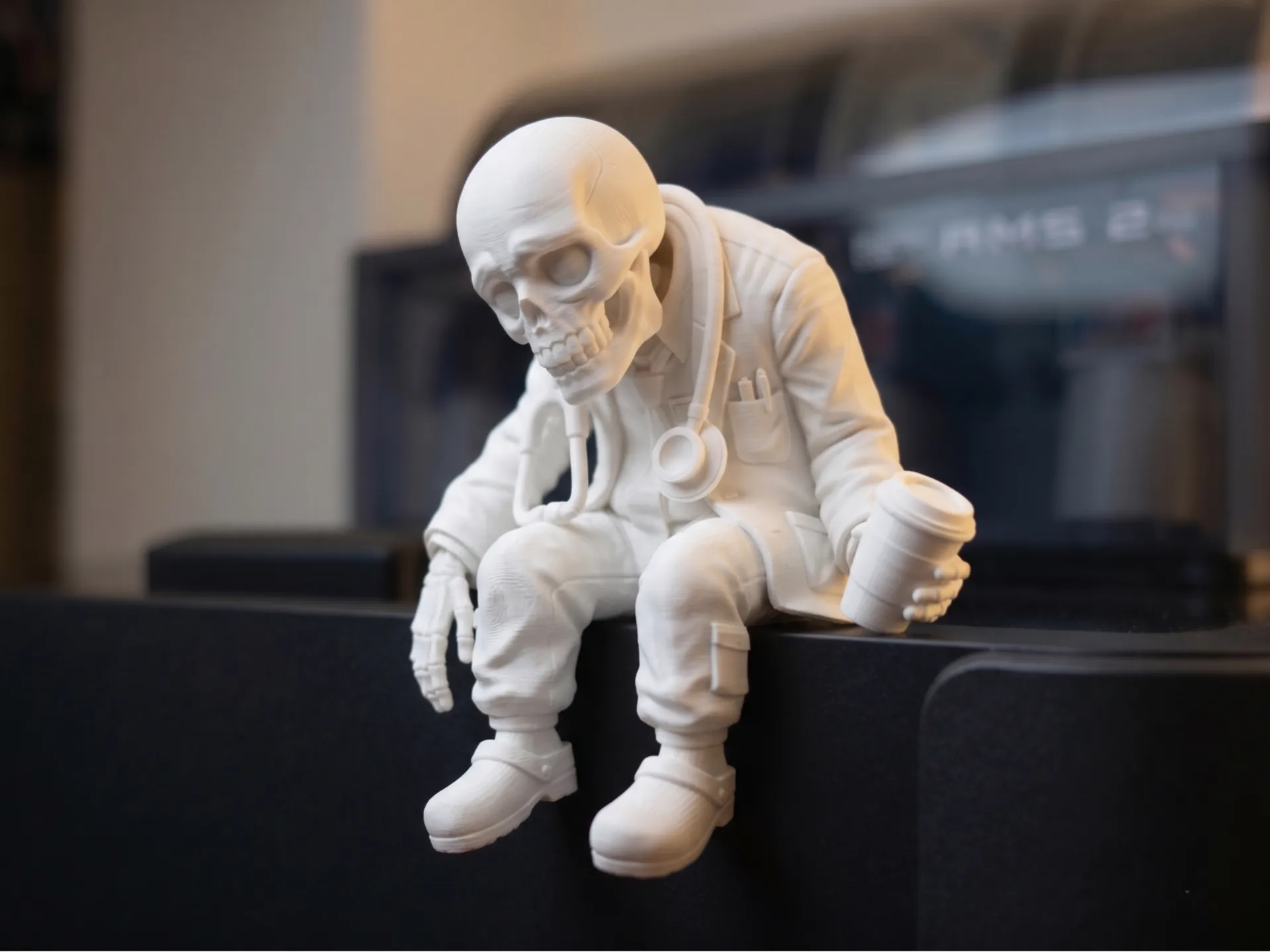 Dr. Skelly - Overworked Medical Desk Decor