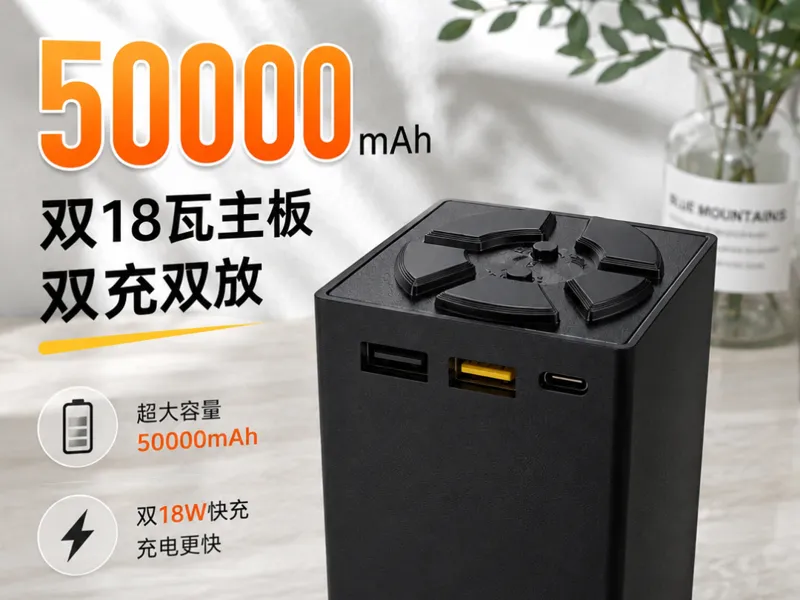 50000mAh充电宝【移动电源】双主板18W