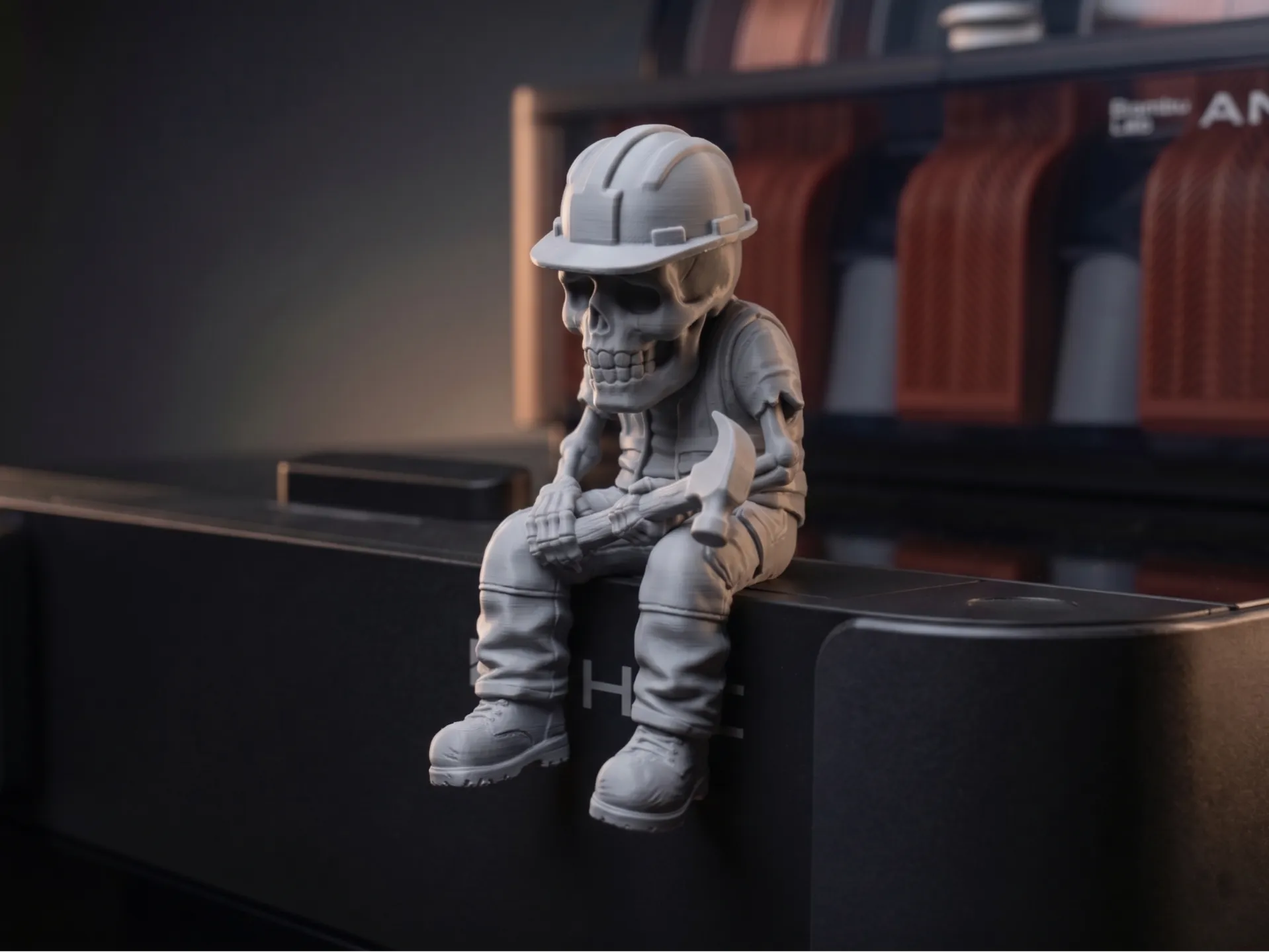 Hammering to the Bone - Desktop Ledge Sitter