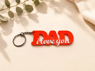 “Dad i love you” Keychain