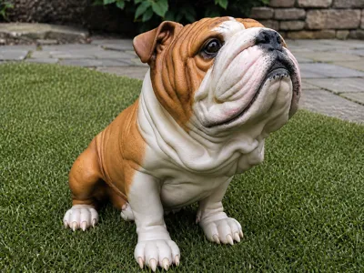 Realistic English Bulldog | Premium Figure