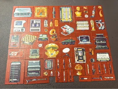 【Bambu Lab Four-Color Layered Delta Ops Big Red Collectibles Pixel Art All-in-One Print】