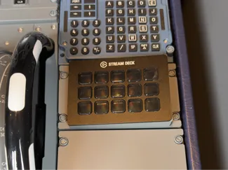 A320 Pedestal Stream Deck Holder