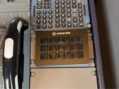 A320 Pedestal Stream Deck Holder