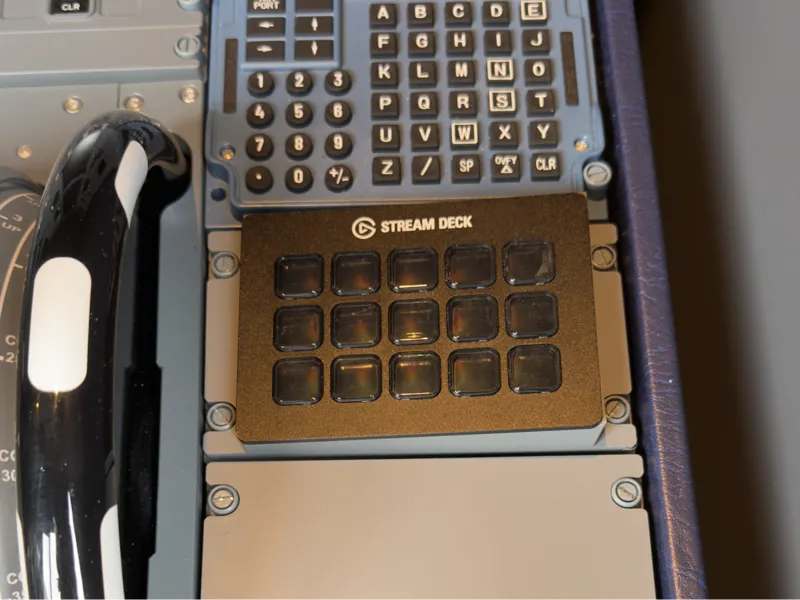 A320 Pedestal Stream Deck Holder
