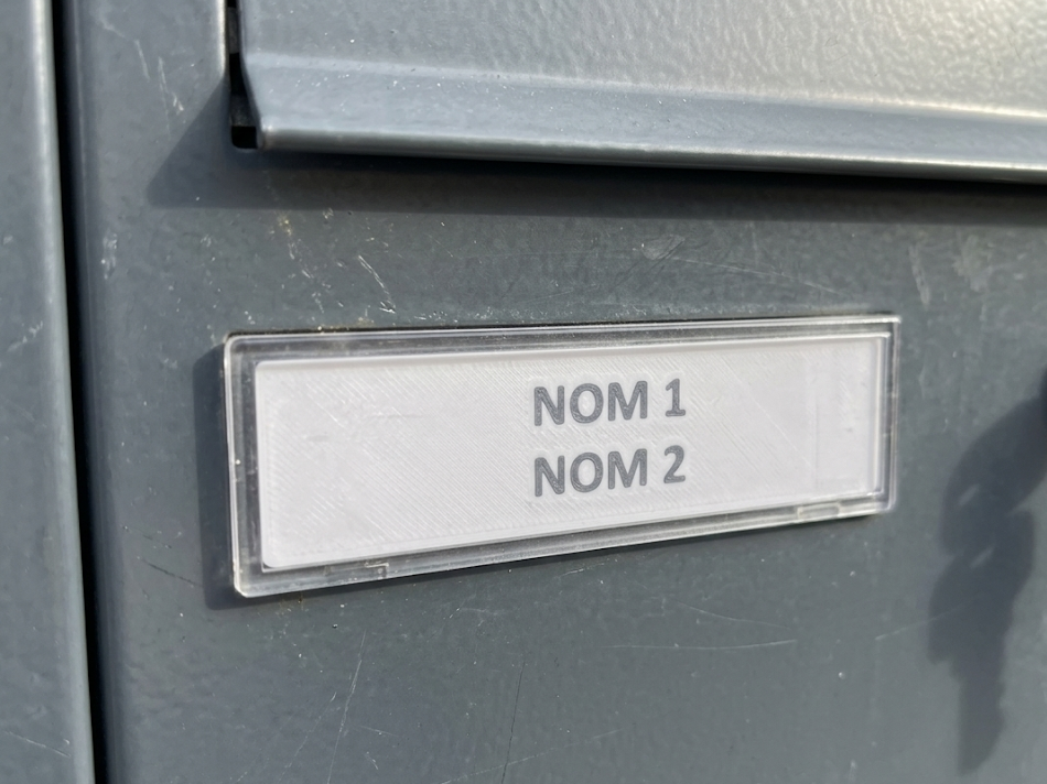 Étiquette Boîte aux Lettres Personnalisable