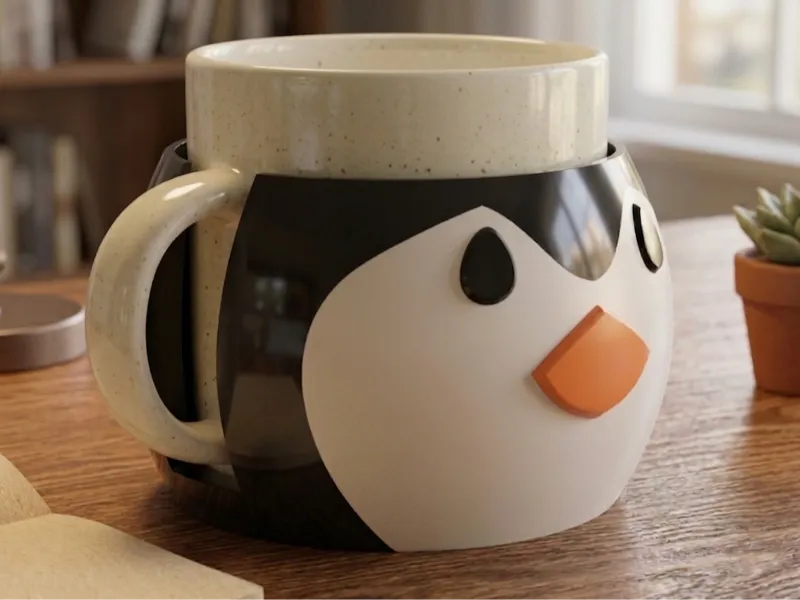 Penguin cupholder
