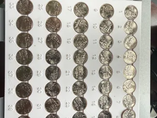US quarters Organizer, Photo Sorting, coin card