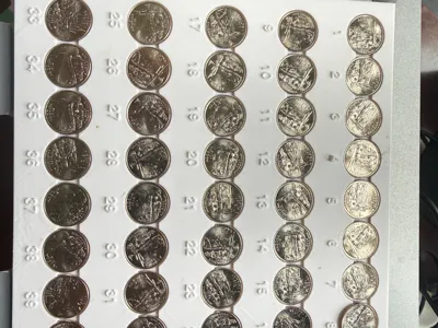 US quarters Organizer, Photo Sorting, coin card