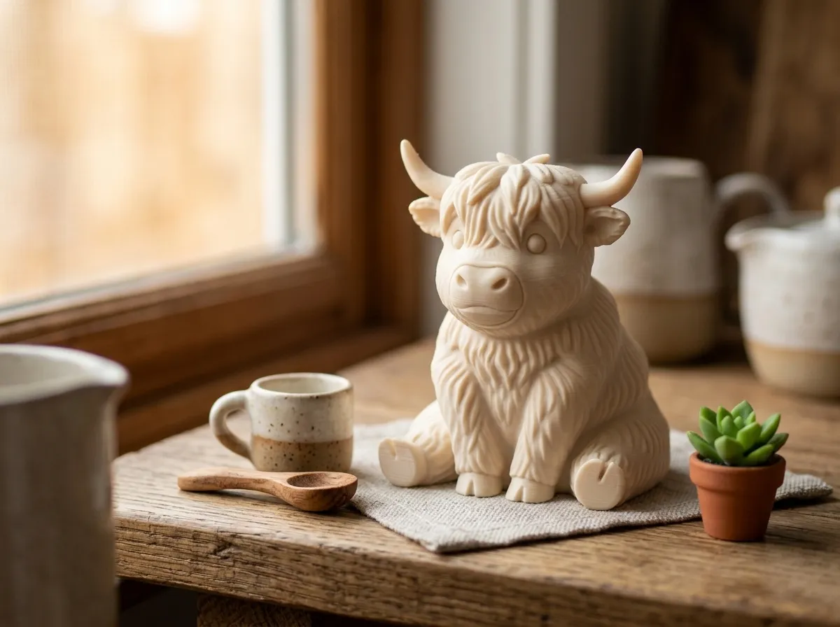 Cute Highland Cow Trio – 3 Sizes - Free 3D Print Model - MakerWorld