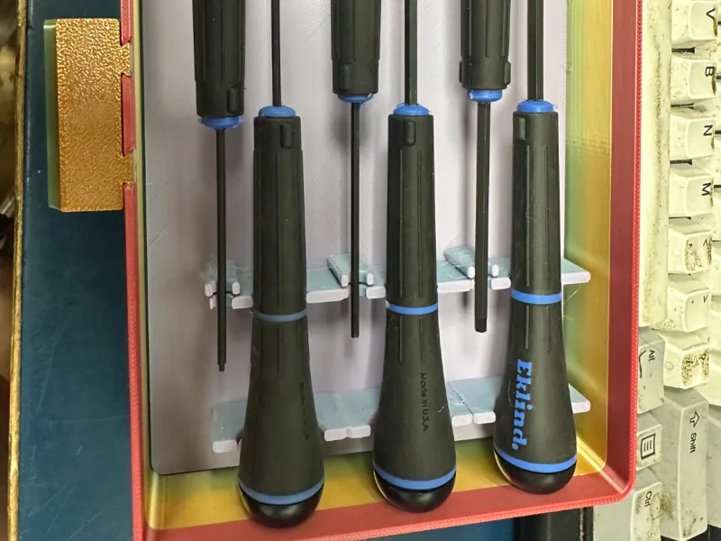 Hex Screwdriver Organizer for a Gridfinity Drawer