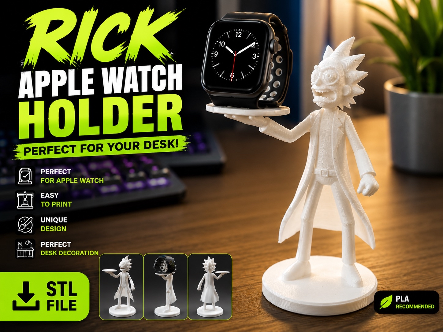 Rick Smartwatch Holder (Fan Art)