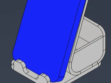 Phone stand with compartment