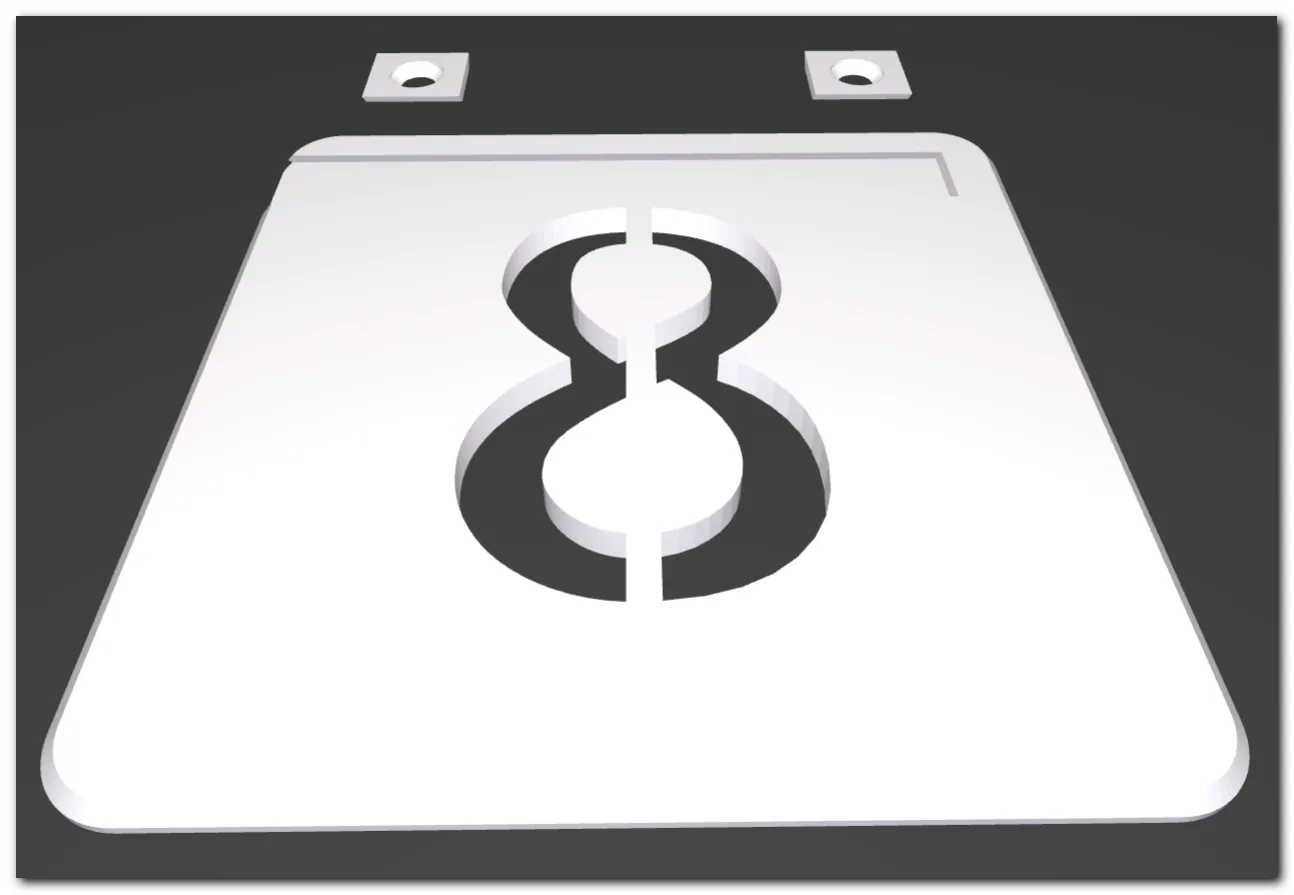 Parametric Sign Parametric Floating Sign & Hidden Mount - Free 3D Print Model - MakerWorld