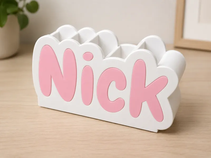Parametric Name Desk Organizer