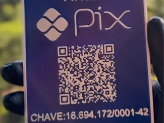 PLACA PIX NOME COMERCIO