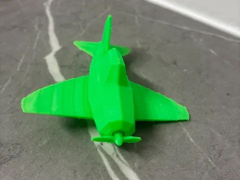 Low poly toy plane