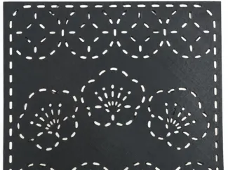 Wave Flower Sashiko Stencil