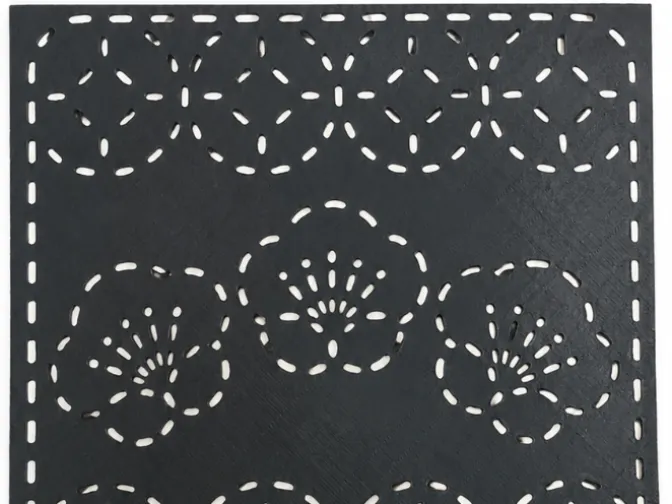 Wave Flower Sashiko Stencil