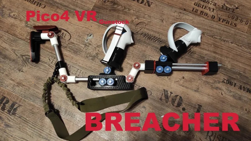 "BREACHER" Pico 4 VR magnetic Gunstock