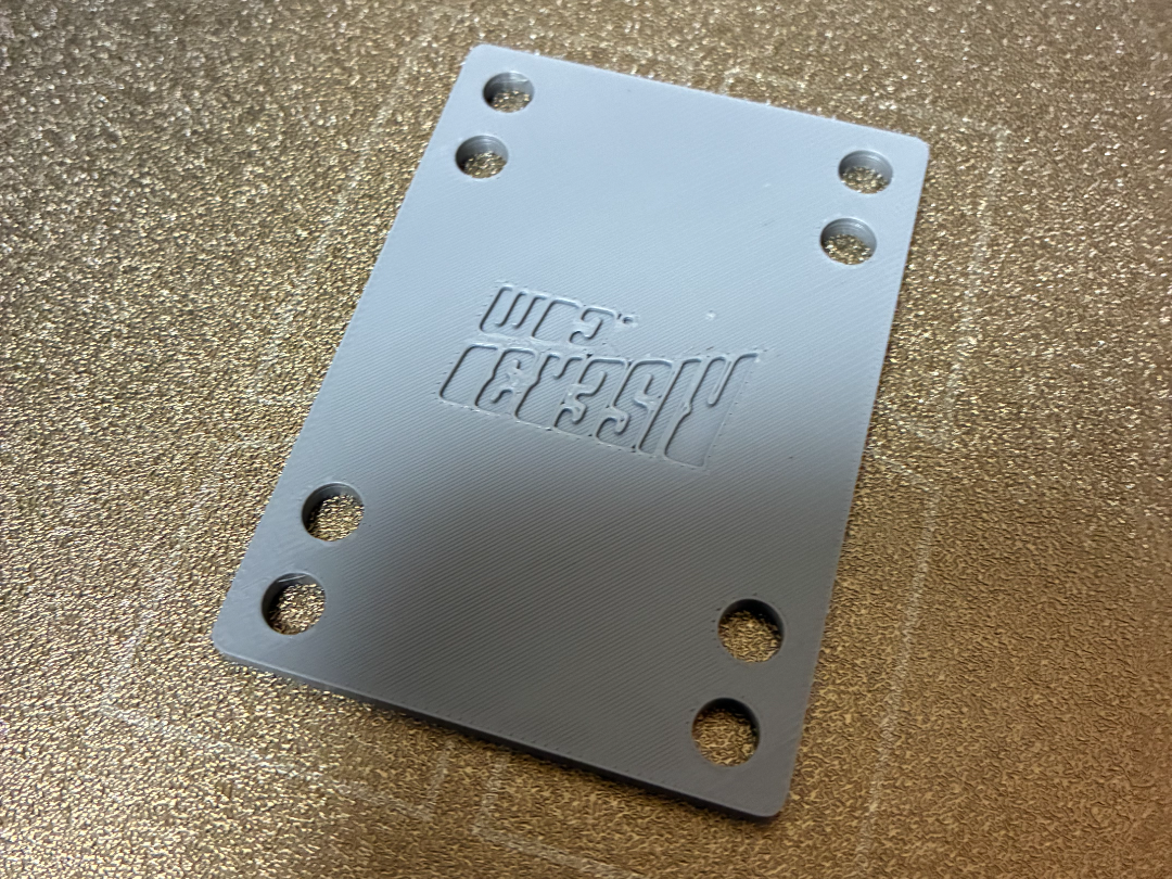 Skateboard Riser Pad 3mm Street/Park Flat riser3d