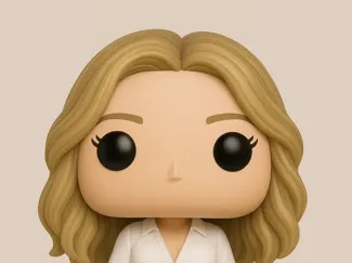 Funko style Girl with coffee