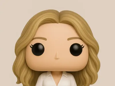 Funko style Girl with coffee