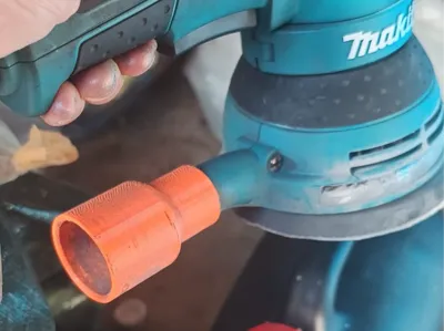 Vacuum to Makita sander attachment