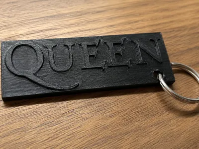 Queen Logo Keychain
