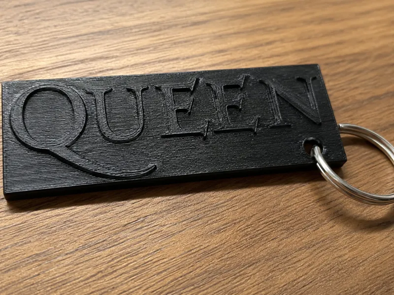Queen Logo Keychain