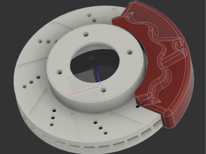 Brake Disc + Brake Caliper 