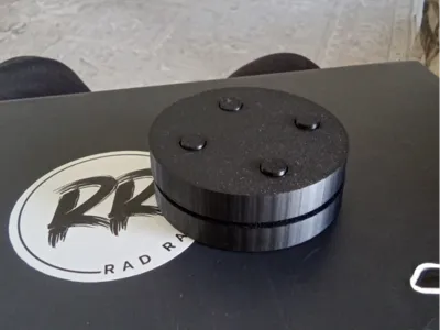 green biscuit off ice puck