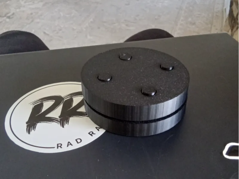 green biscuit off ice puck