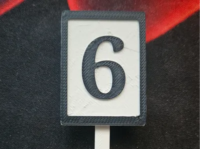 Speed sign "6" (Signal Zs 3)