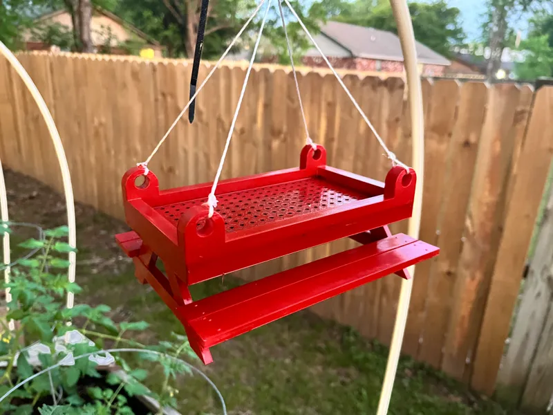 Picnic Table Bird Feeder