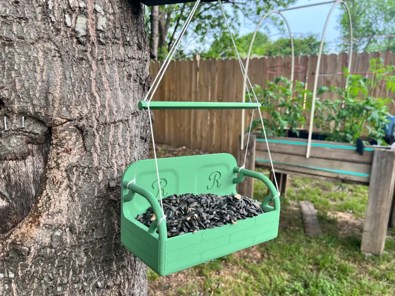 Porch Swing Style Bird Feeder
