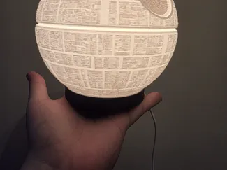 Death Star Lamp - Bambu Lab LED Kit 001 Base Mod
