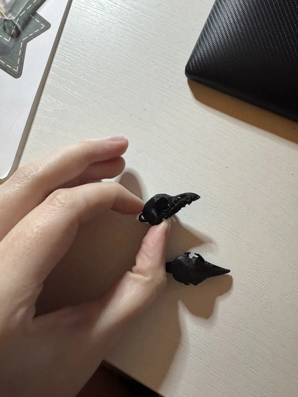 Raven Skull Earrings view 2