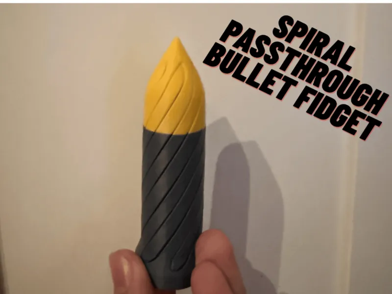 Spiral Passthrough Bullet Fidget