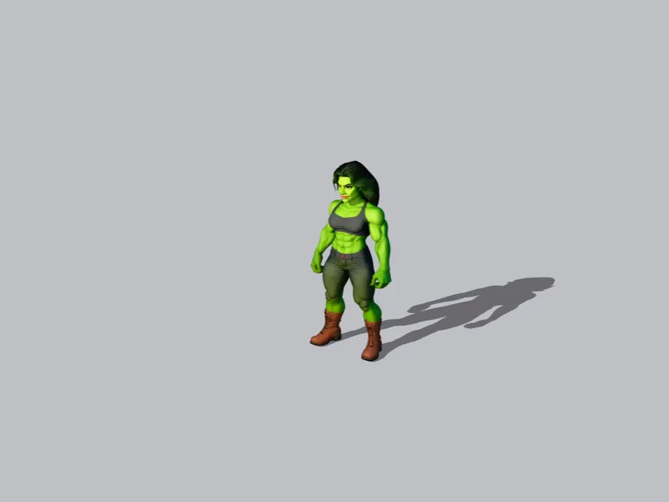 She-Hulk figure model Hulk - Free 3D Print Model - MakerWorld