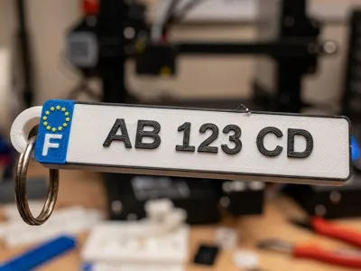 Parametric European License Plate